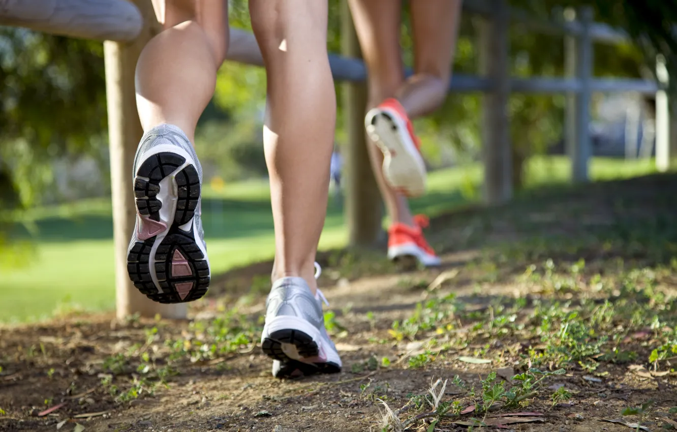 Фото обои legs, shoes, outdoor, running, physical activity, jogging