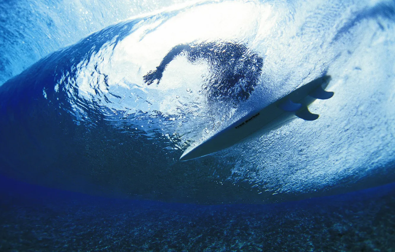 Фото обои ocean, surfing, wave, surfboard