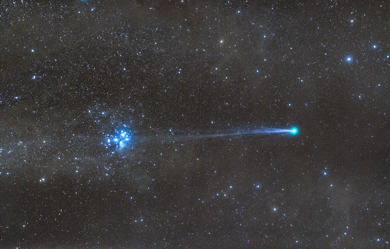 Фото обои космос, фото, комета, Lovejoy