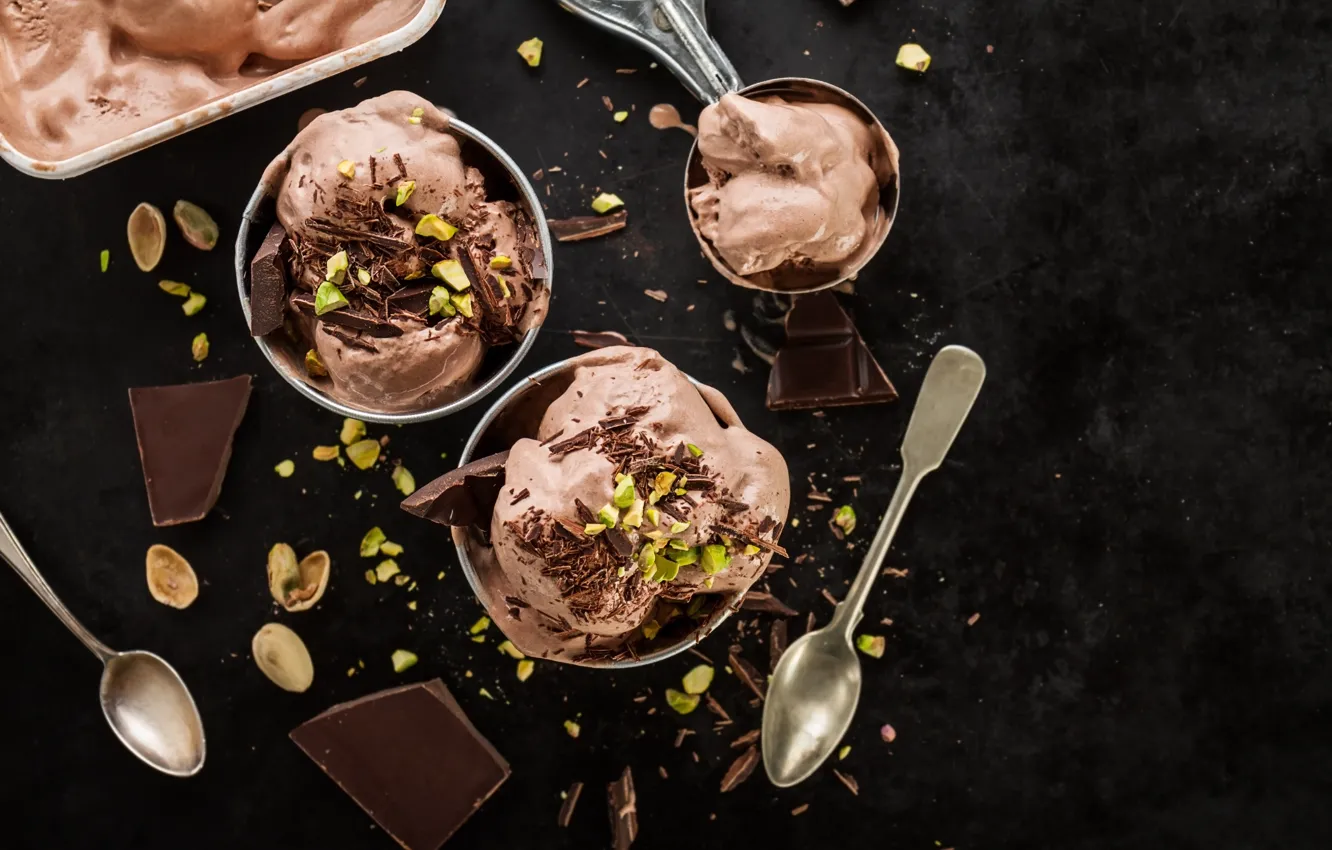 Фото обои мороженое, десерт, шоколадное, Iryna Melnyk