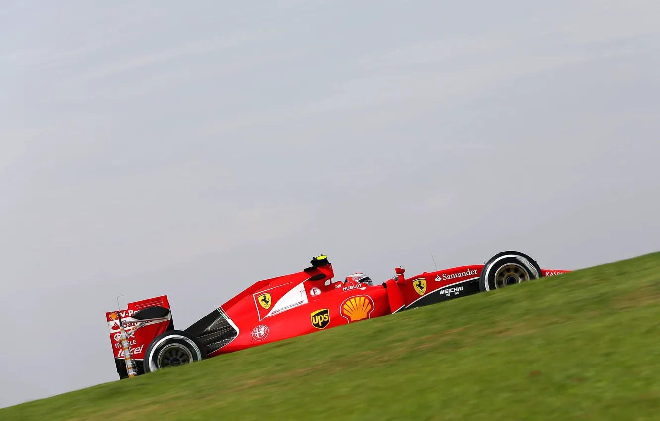 Фото обои Профиль, Ferrari, Kimi Raikkonen, SF15-T