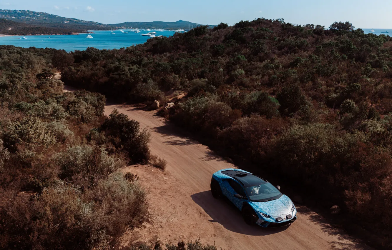 Фото обои Lamborghini, lambo, Huracan, Lamborghini Huracan Sterrato Opera Unica
