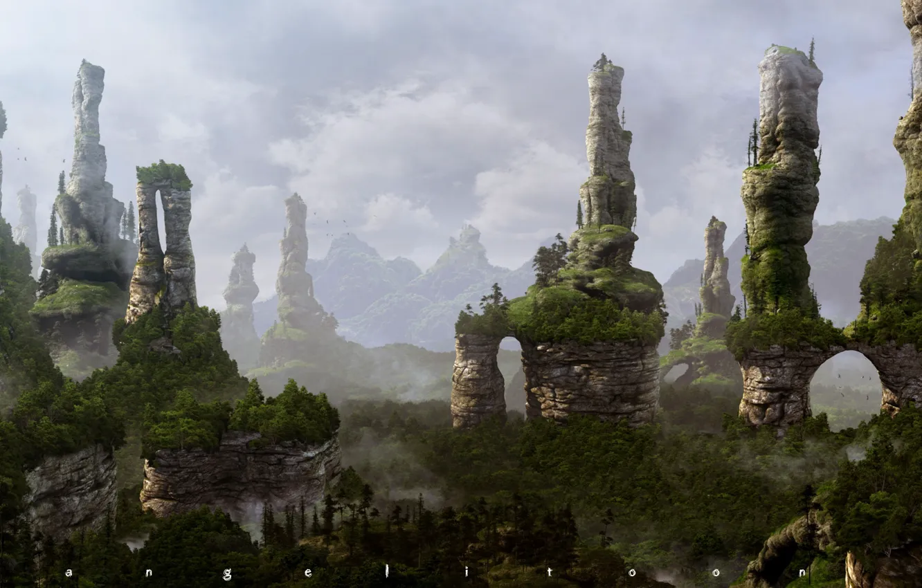 Фото обои nature, rocks, Remember