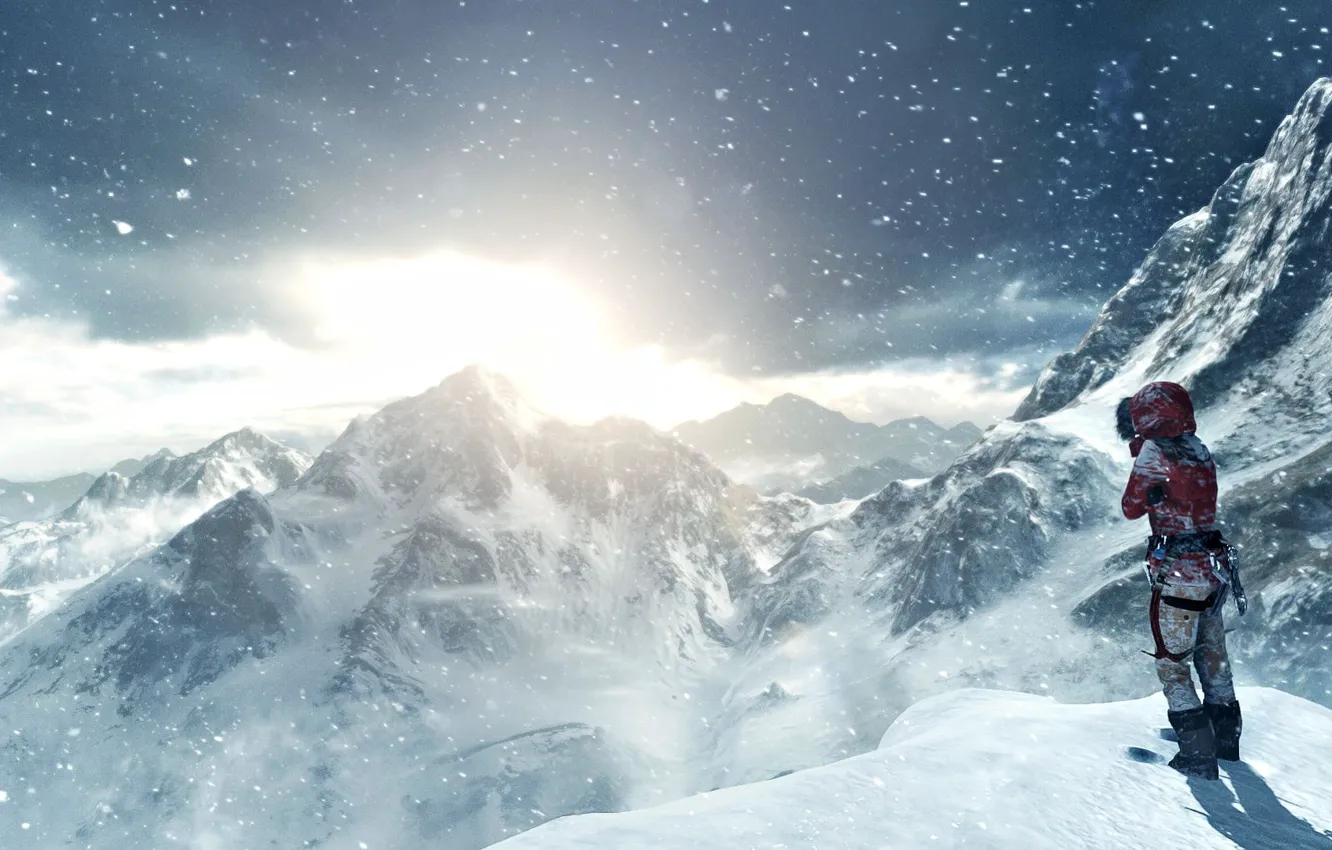 Фото обои девушка, игра, Square Enix, Xbox One, Rise of the Tomb Raider