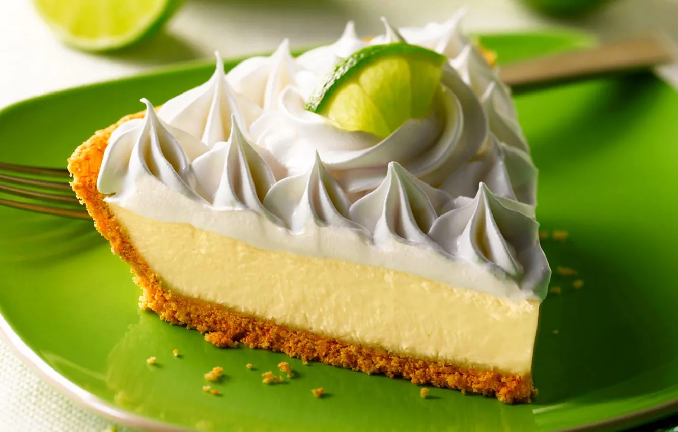 Фото обои лимон, еда, пирог, торт, lemon, пирожное, cake, крем