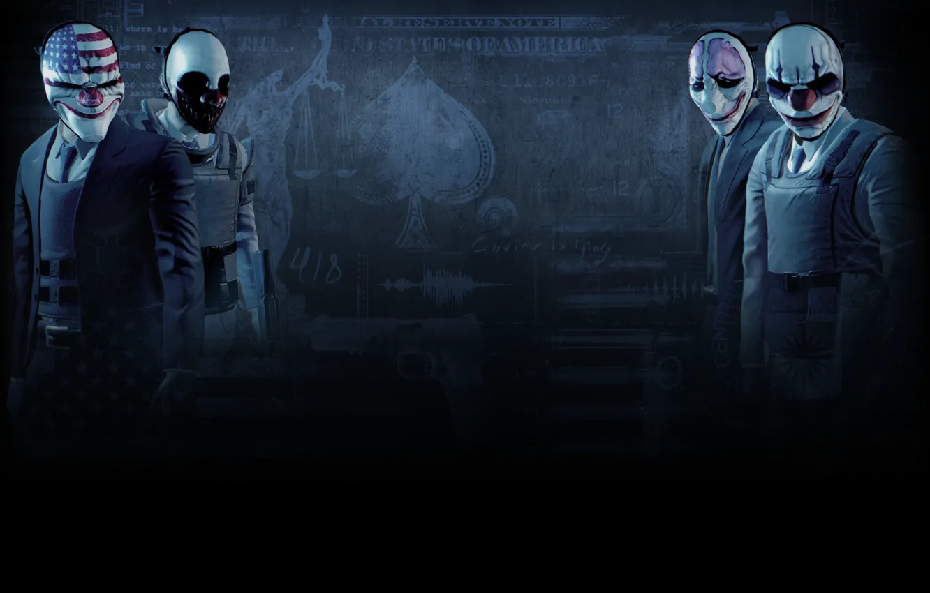 Фото обои Wolf, Dallas, Hoxton, Chains, Payday2