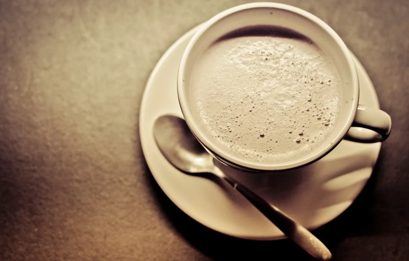 Фото обои макро, кофе, чашка