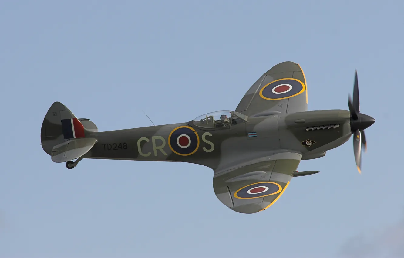 Фото обои Supermarine Spitfire, ВВС Великобритании, Супермарин Спитфайр, английский истребитель времён Второй мировой войны