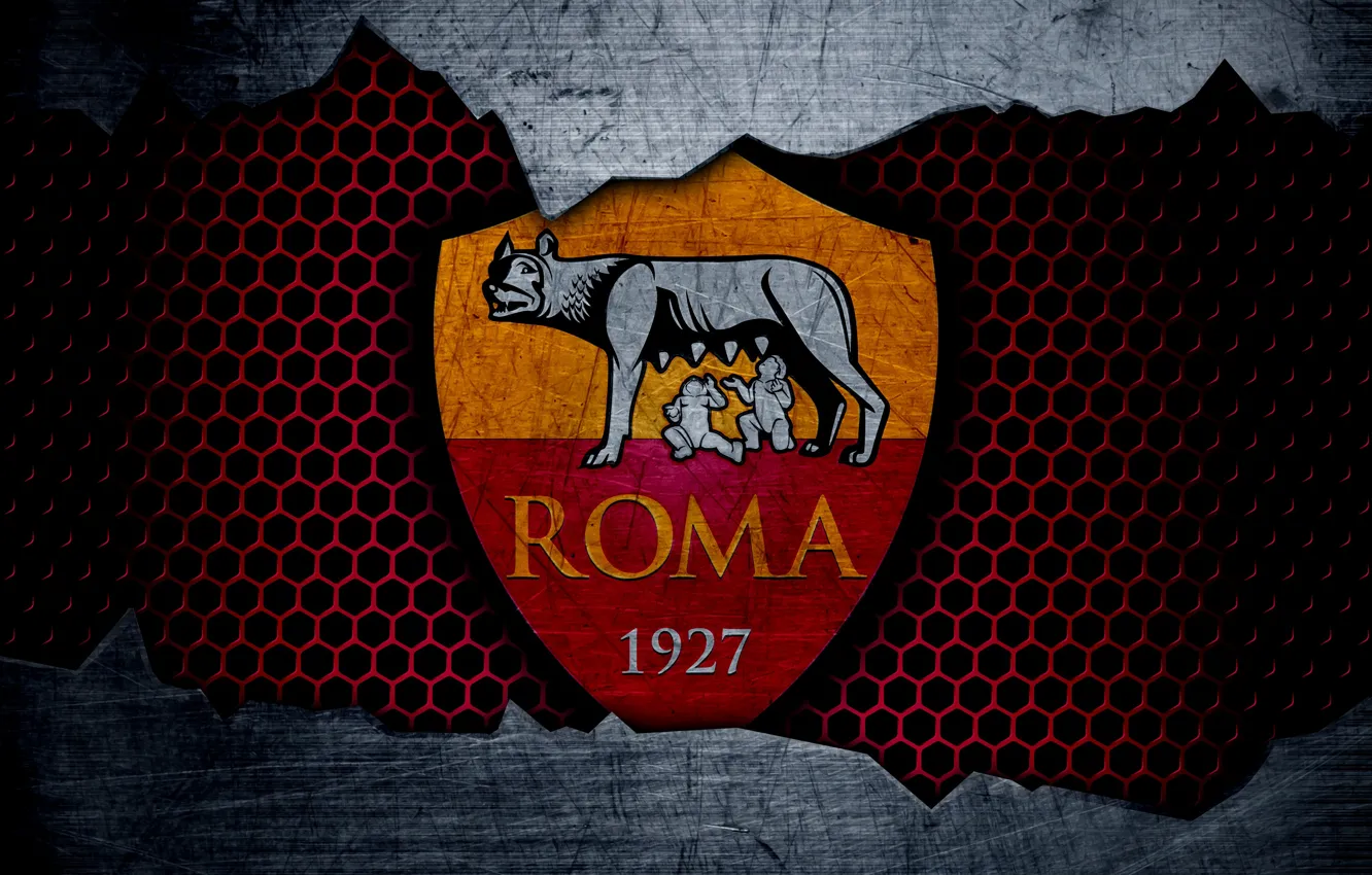 Фото обои wallpaper, sport, logo, football, Roma
