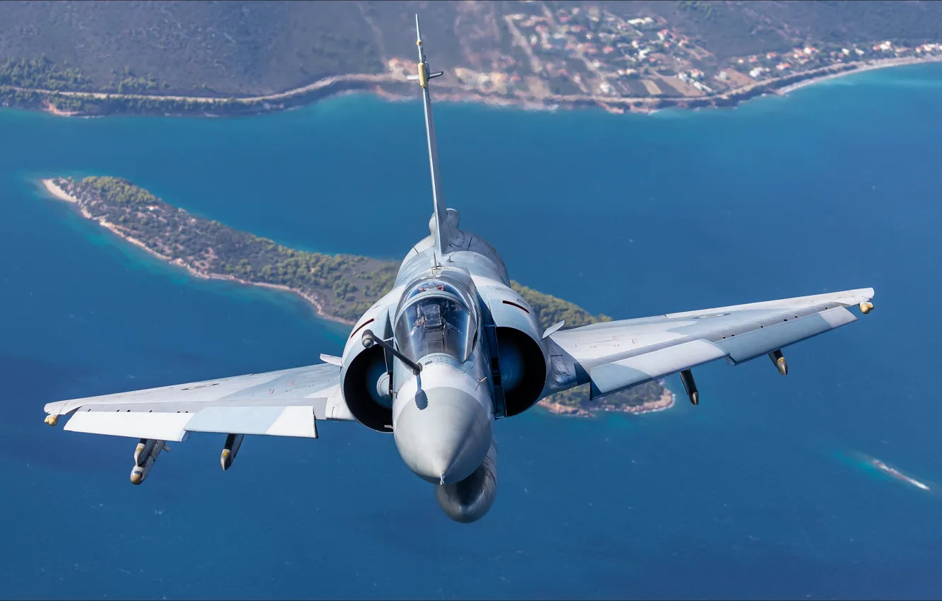 Фото обои небо, вид, самолёт, sky, aircraft, view, aviation, Mirage