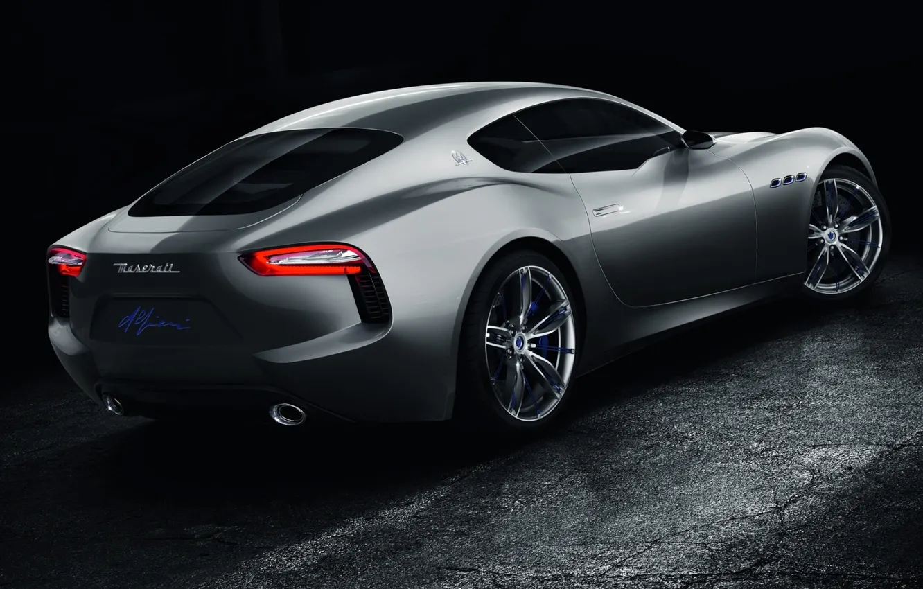Фото обои Concept, Maserati, концепт, Мазерати, вид сзади, Alfieri