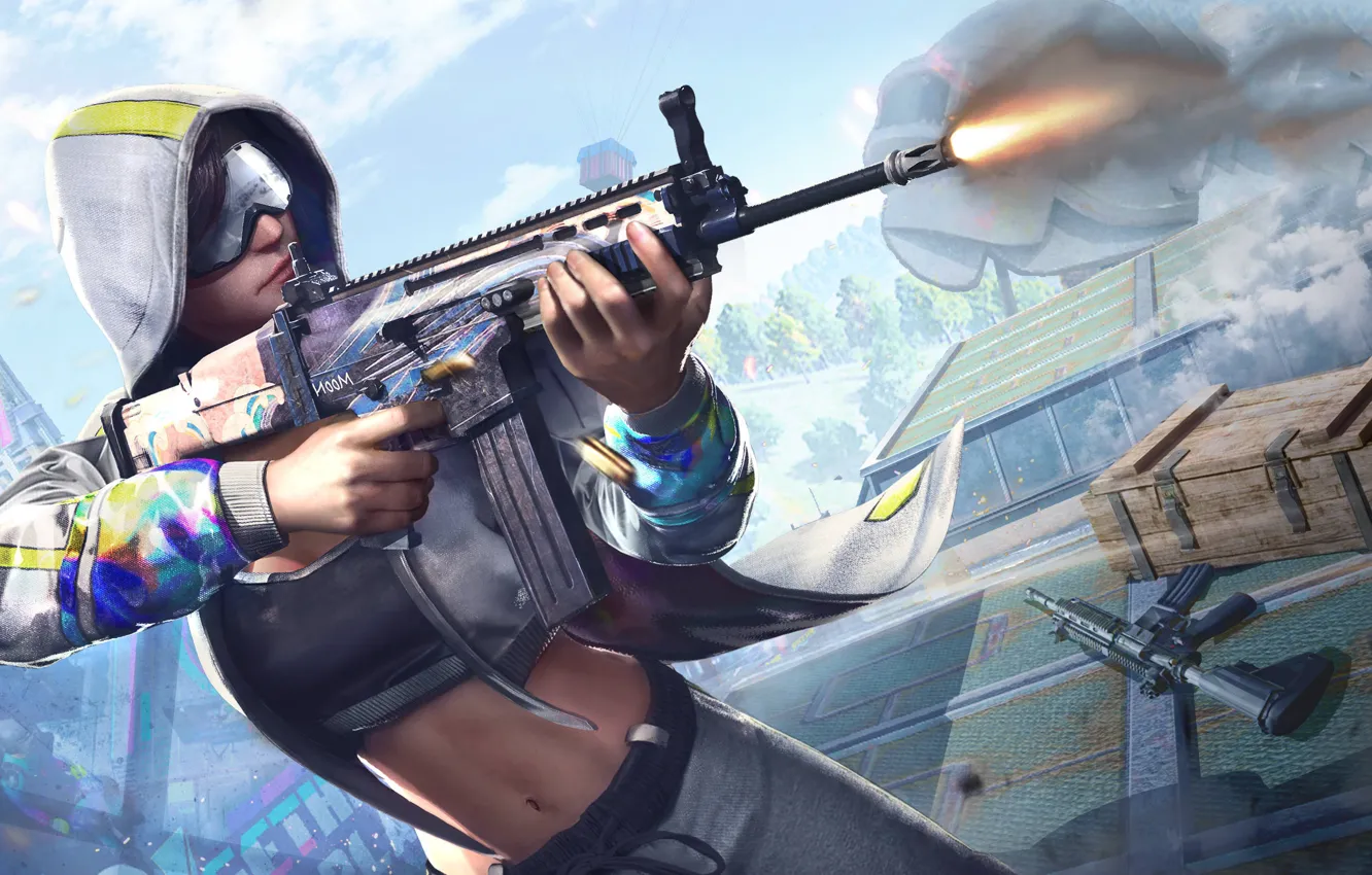 Фото обои game, штурмовая винтовка, PlayerUnknown's Battlegrounds, PUBG Corporation