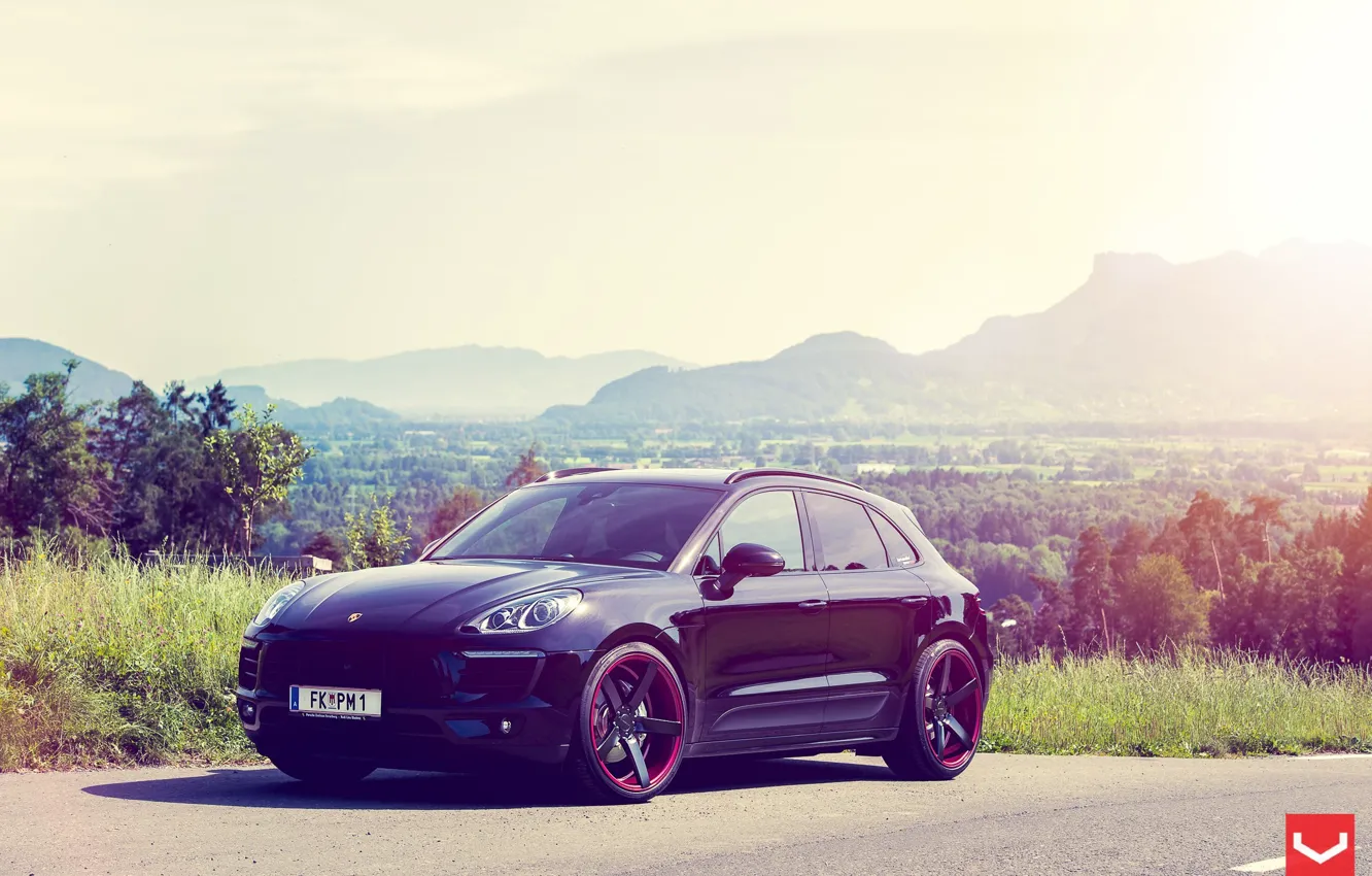 Фото обои природа, auto, Porsche Macan on CV3