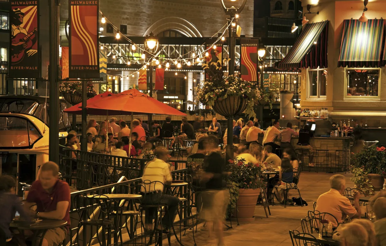 Фото обои city, город, USA, Wisconsin, Milwaukee