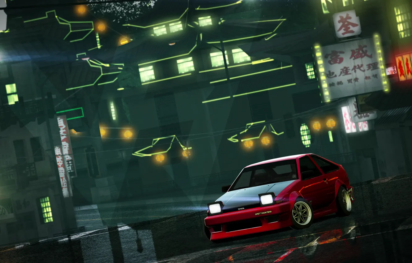 Фото обои Japan, Toyota Corolla AE86, Need for speed world