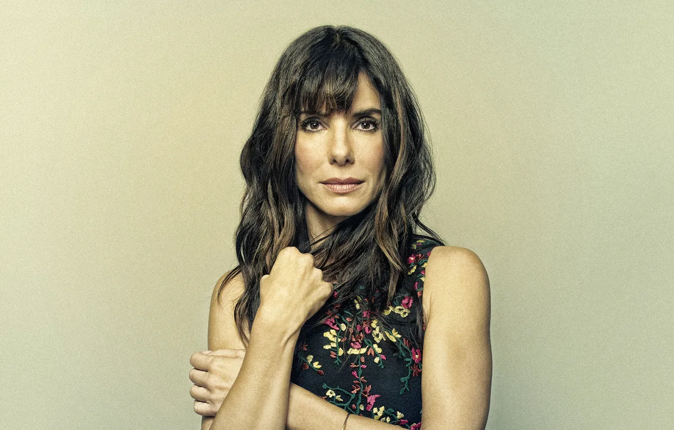 Фото обои лицо, актриса, брюнетка, красивая, Sandra Bullock, Сандра Буллок