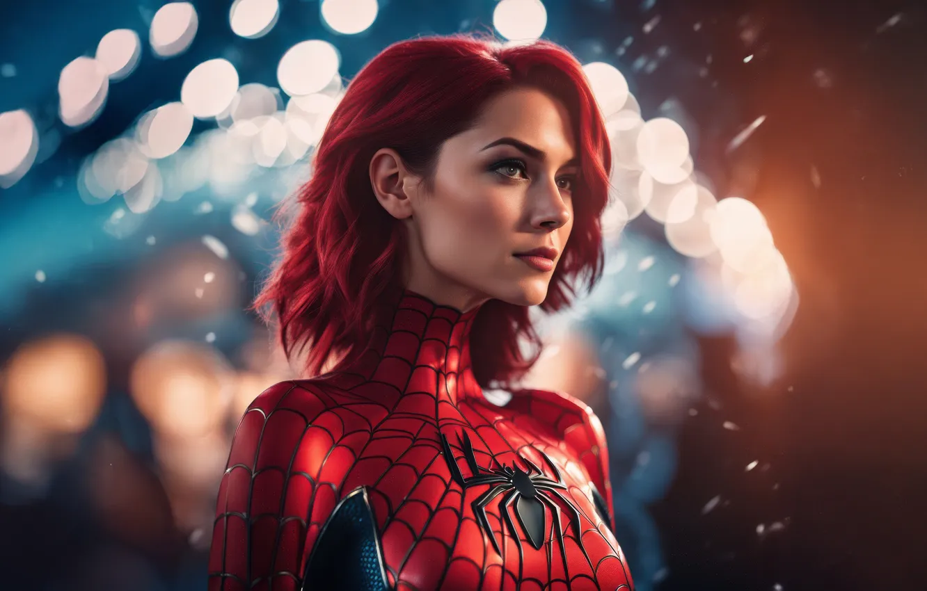 Фото обои spiderwoman, deviation