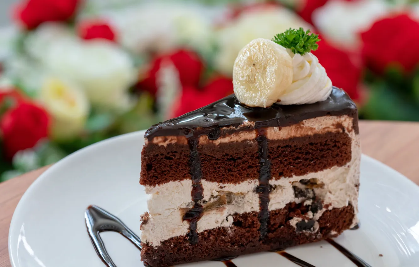 Фото обои шоколад, пирожное, крем, десерт, шоколадное