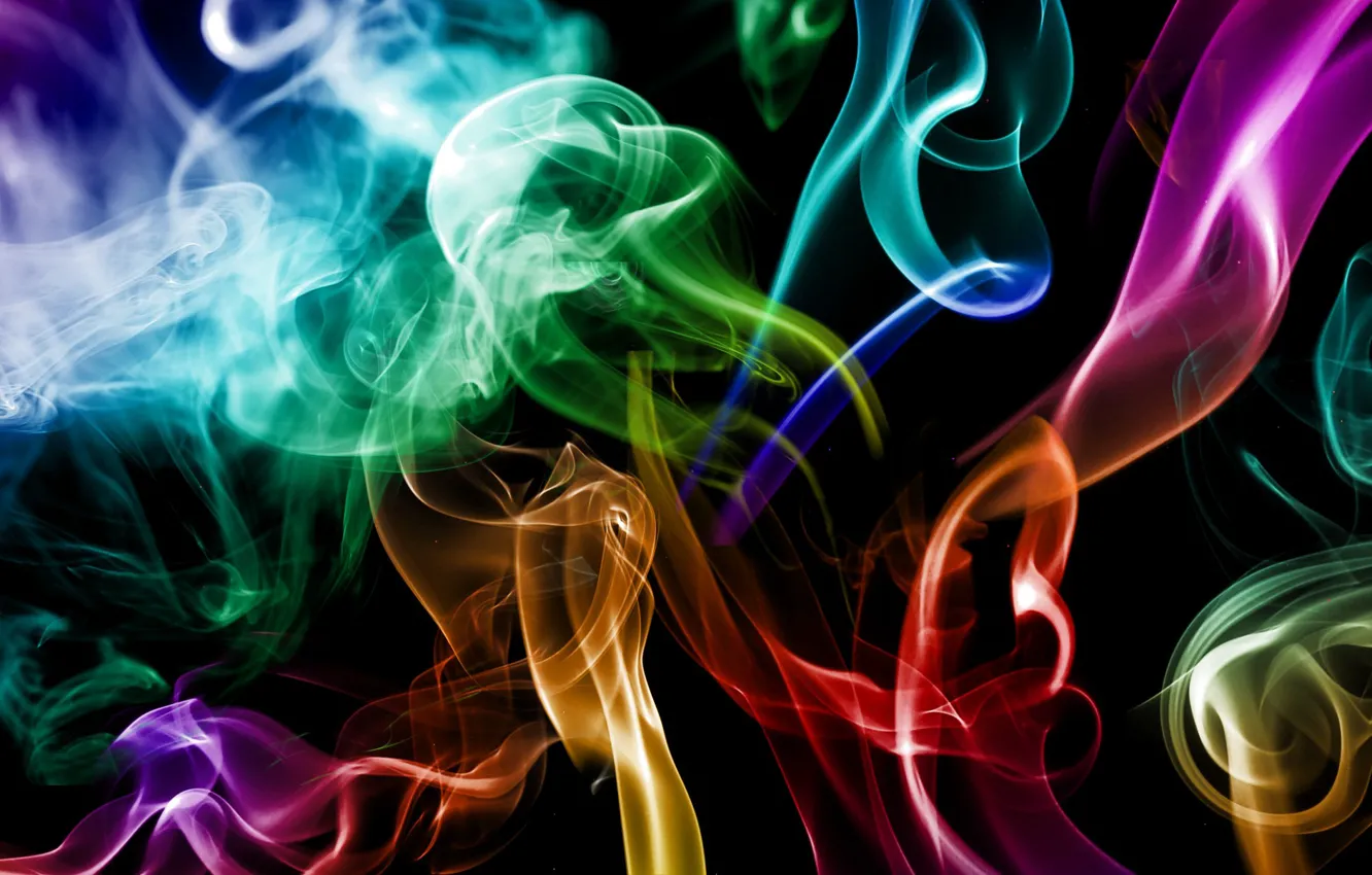 Фото обои цвета, абстракция, креатив, дым, smoke, colours