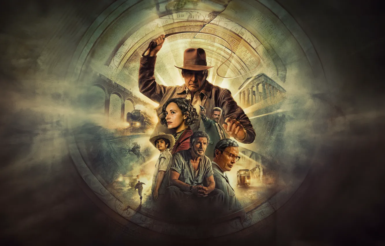 Фото обои Фантастика, Antonio Banderas, Антонио Бандерас, Harrison Ford, Харрисон Форд, Боевик, John Rhys-Davies, Джон Рис-Дэвис
