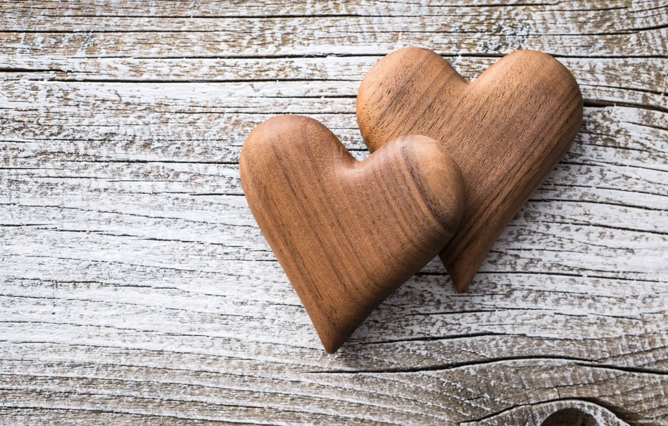 Фото обои сердечки, love, wood, romantic, hearts, wooden, valentine's day