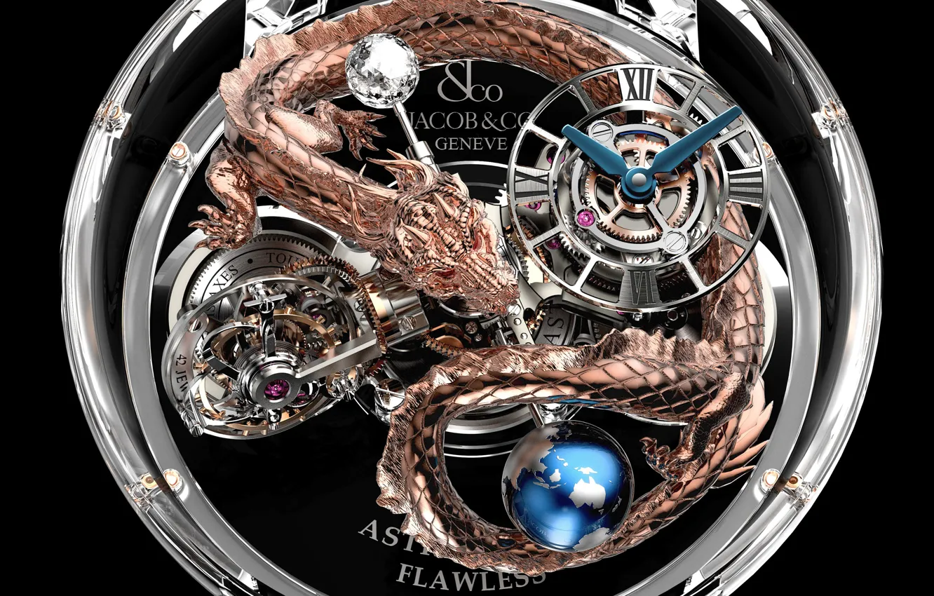 Фото обои beauty, luxury, watches, Jacob & Co, Astronomia Dragon
