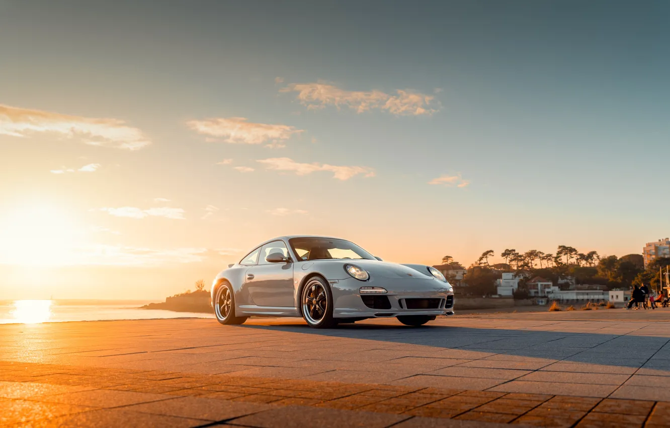 Фото обои 911, 997, Porsche, sun, sports car, Porsche 911 Sport Classic