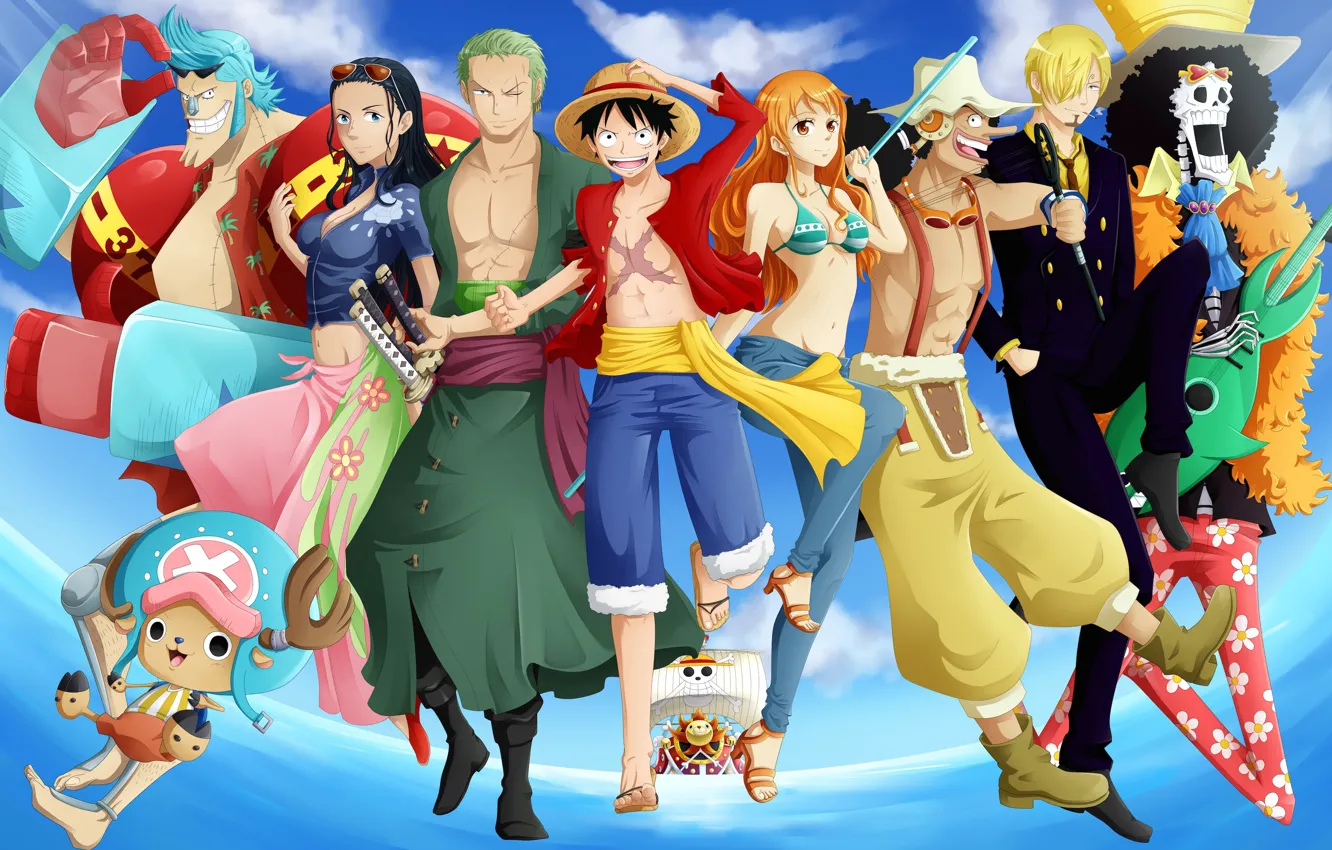 Фото обои music, game, Chopper, One Piece, pirate, weapon, anime, katana