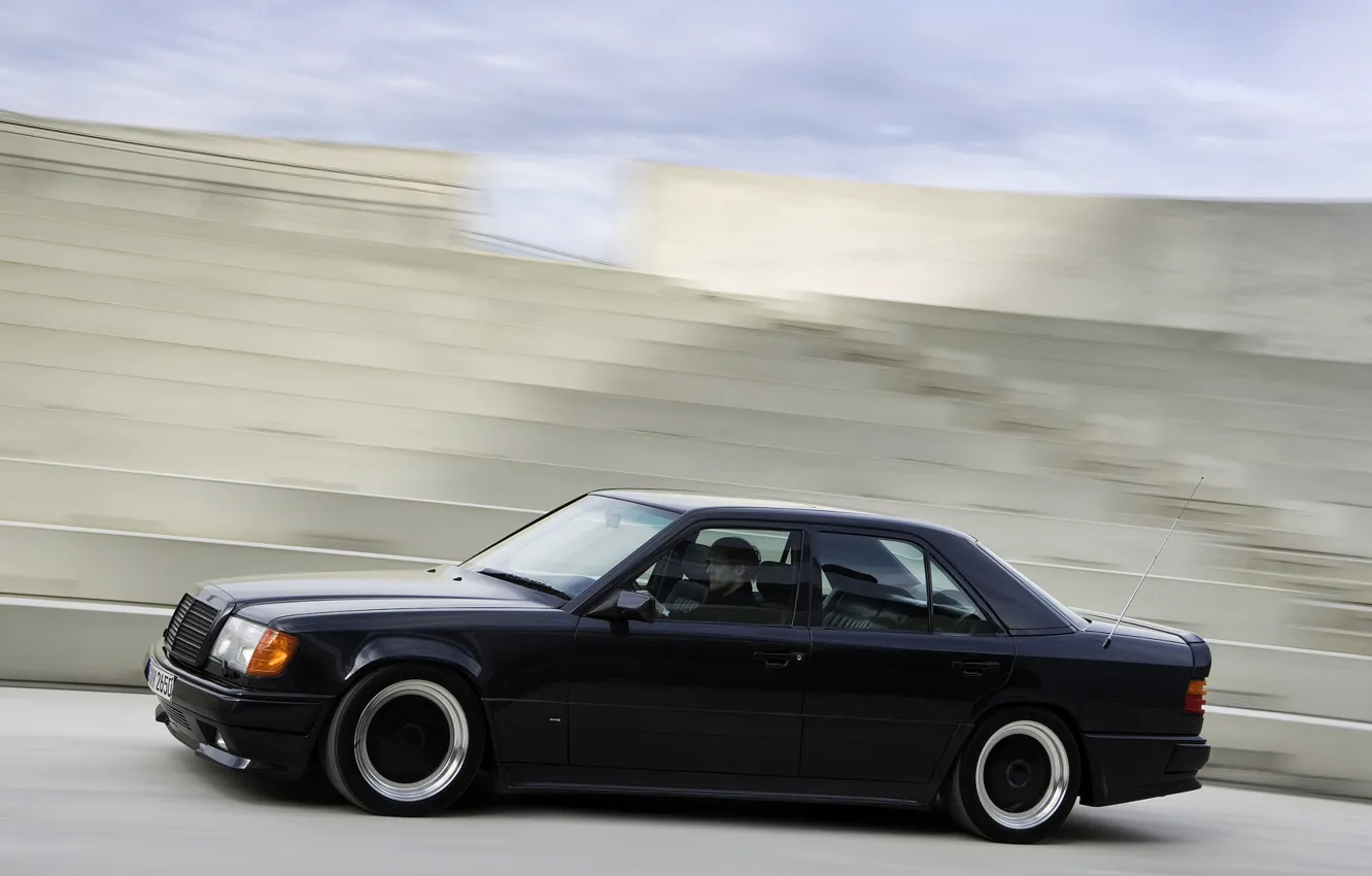 Фото обои скорость, чёрный цвет, Mercedes-bens