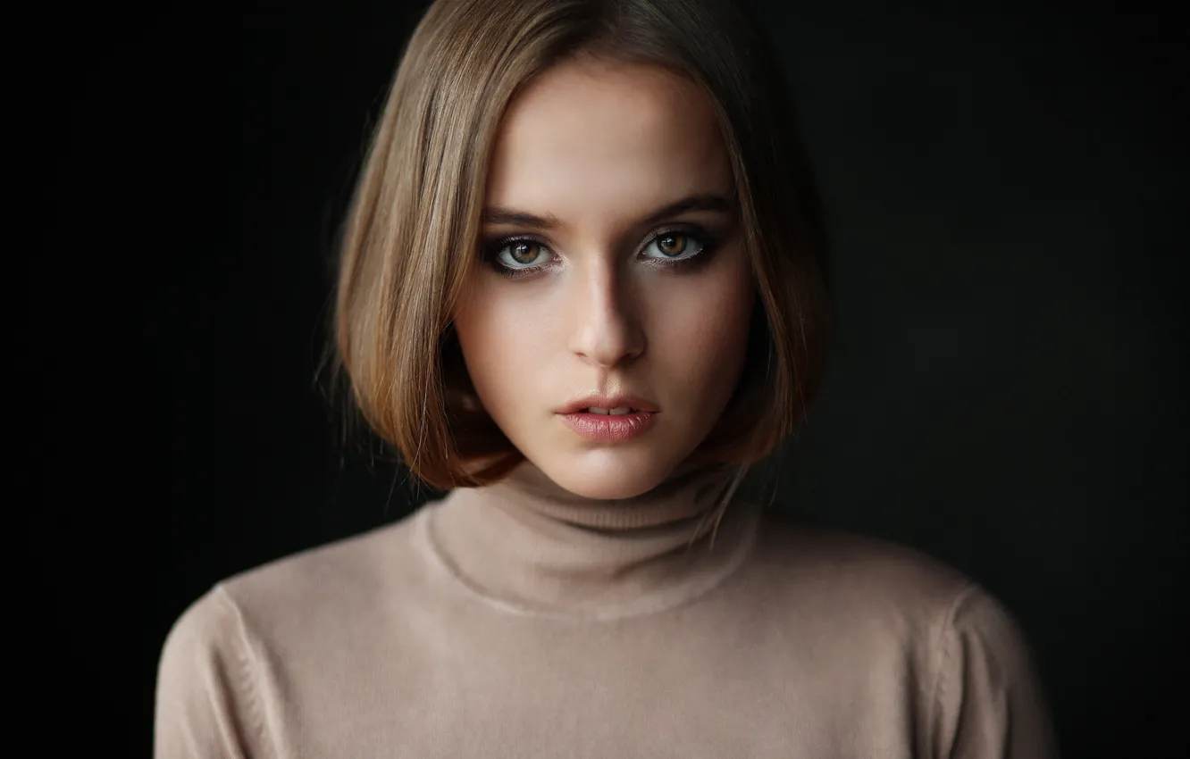 Фото обои взгляд, девушка, модель, прическа, Dmitry Arhar