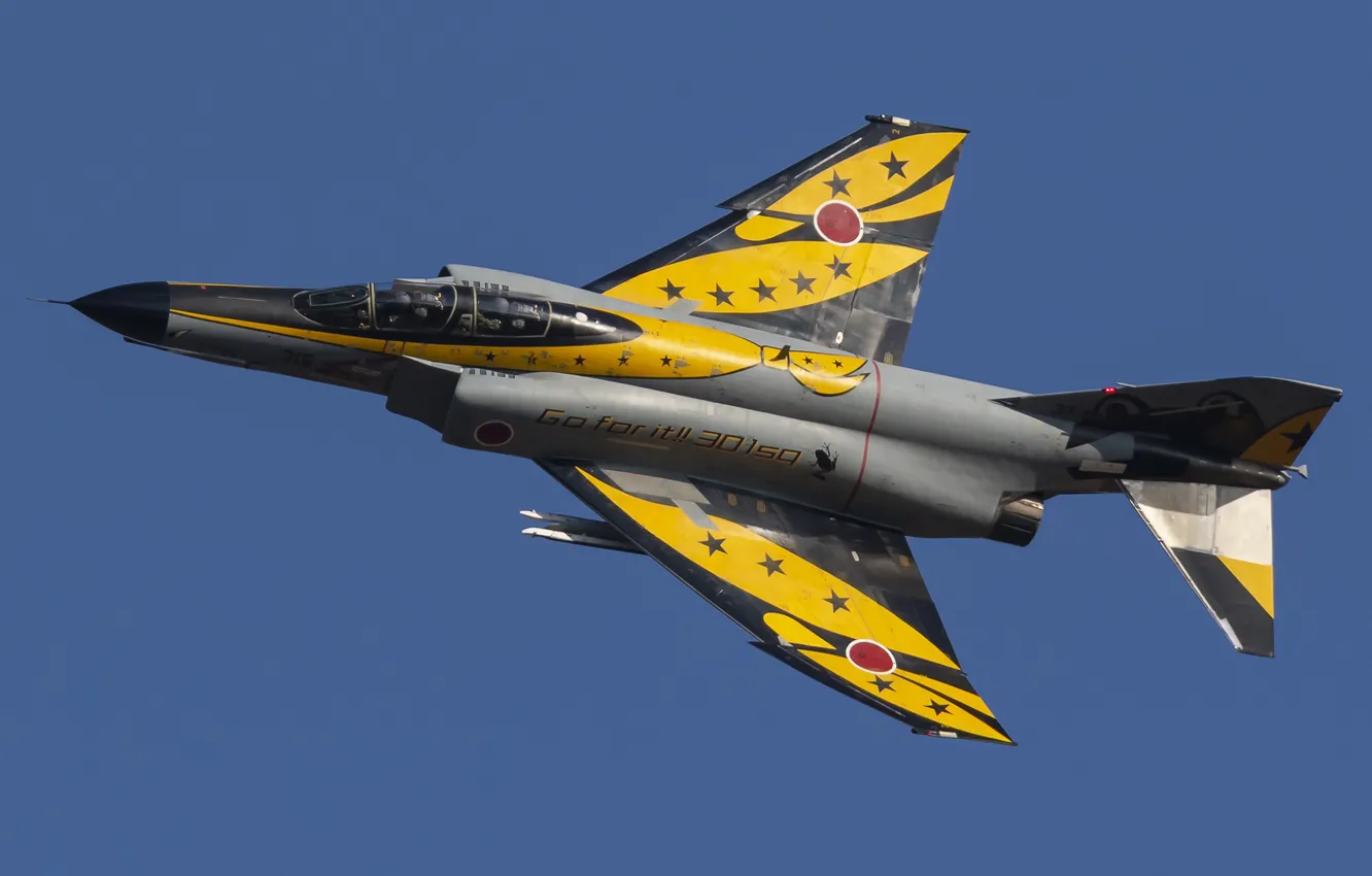 Фото обои истребитель-бомбардировщик, Phantom II, Макдоннел-Дуглас, F-4EJ