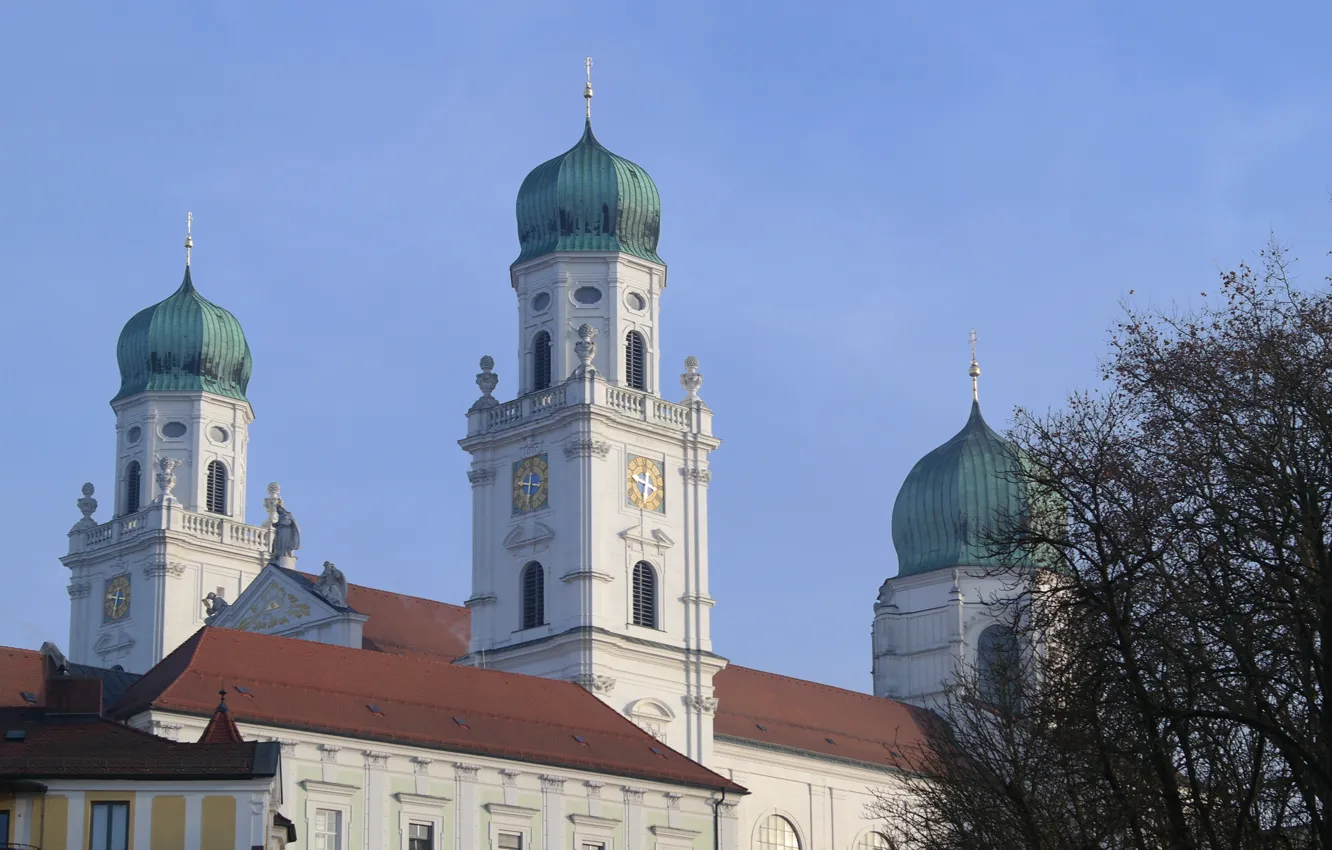 Фото обои Германия, Бавария, Пассау, Собор Святого Стефана