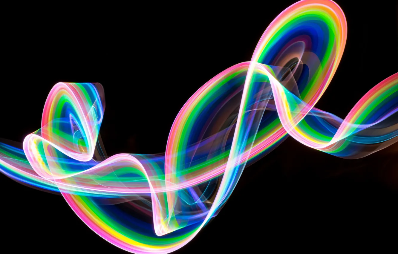 Фото обои абстракция, полосы, темный фон, узор, яркость