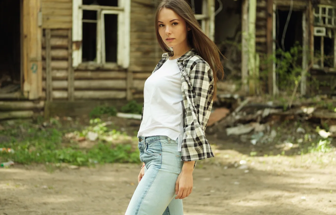 Фото обои лето, лицо, стиль, модель, волосы, милашка, Настя