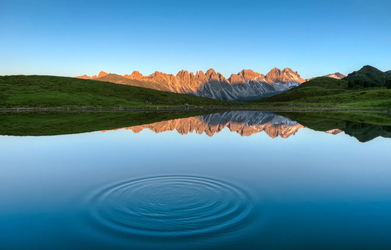 Фото обои горы, озеро, Tirol, salfeiner see