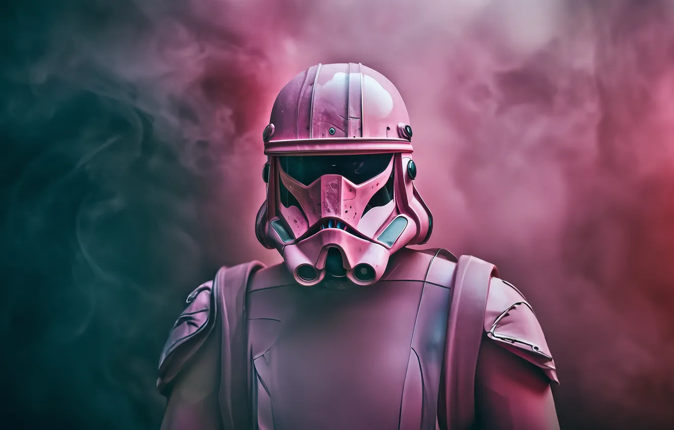 Фото обои дым, штурмовик, starwars