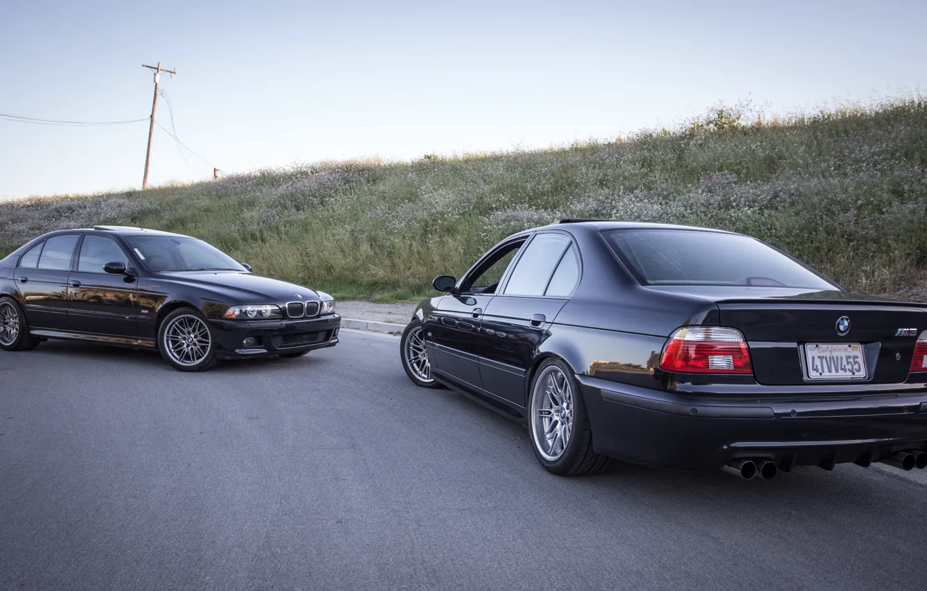 Фото обои Black, E39, M5, Power line