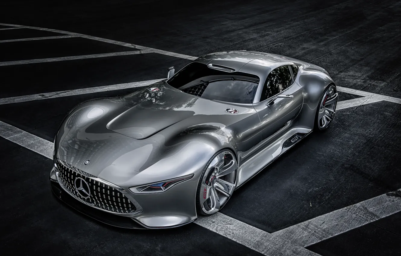Фото обои Mercedes-Benz, суперкар, Gran Turismo, Concept 2013, AMG Vision