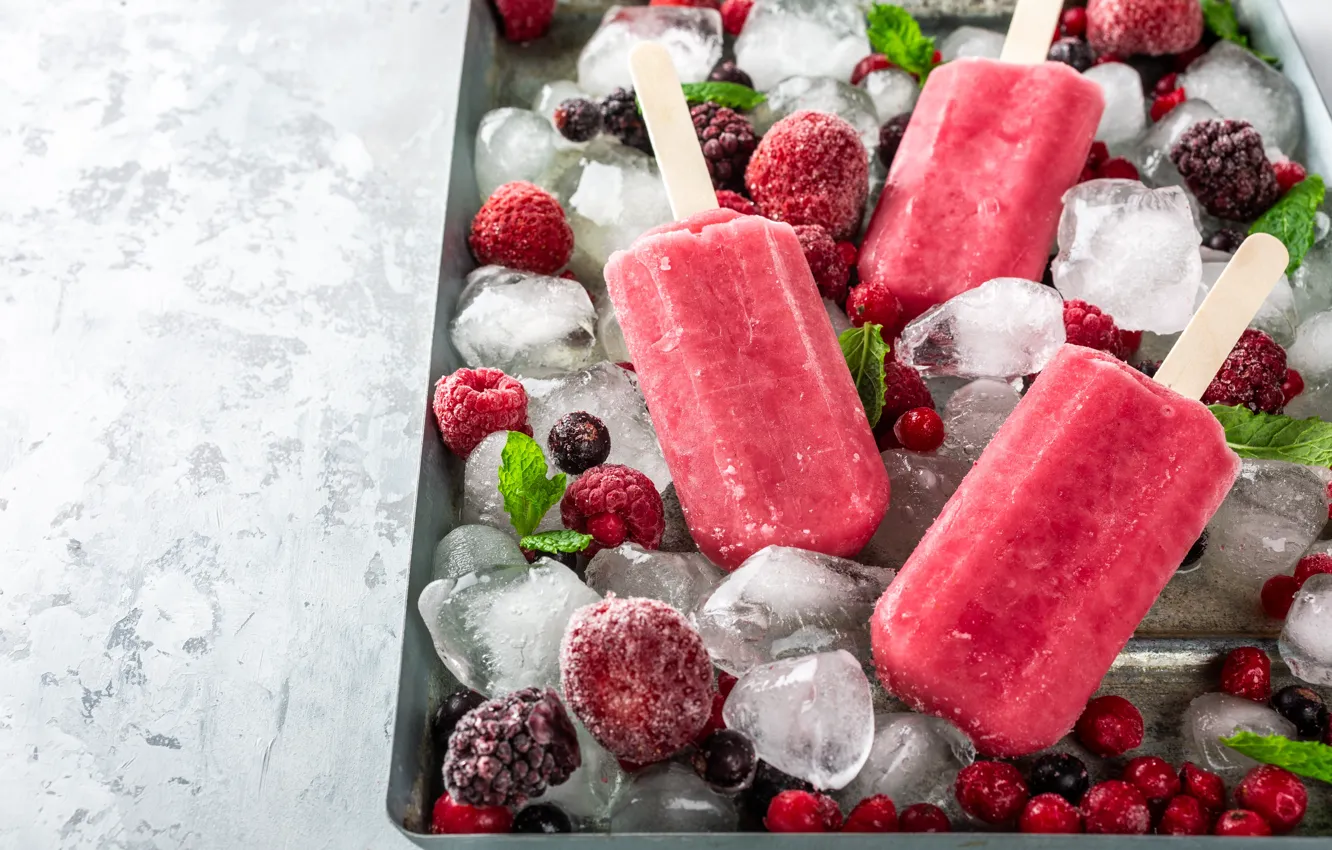 Фото обои лед, мороженое, десерт, фруктово-ягодное, Iryna Melnyk