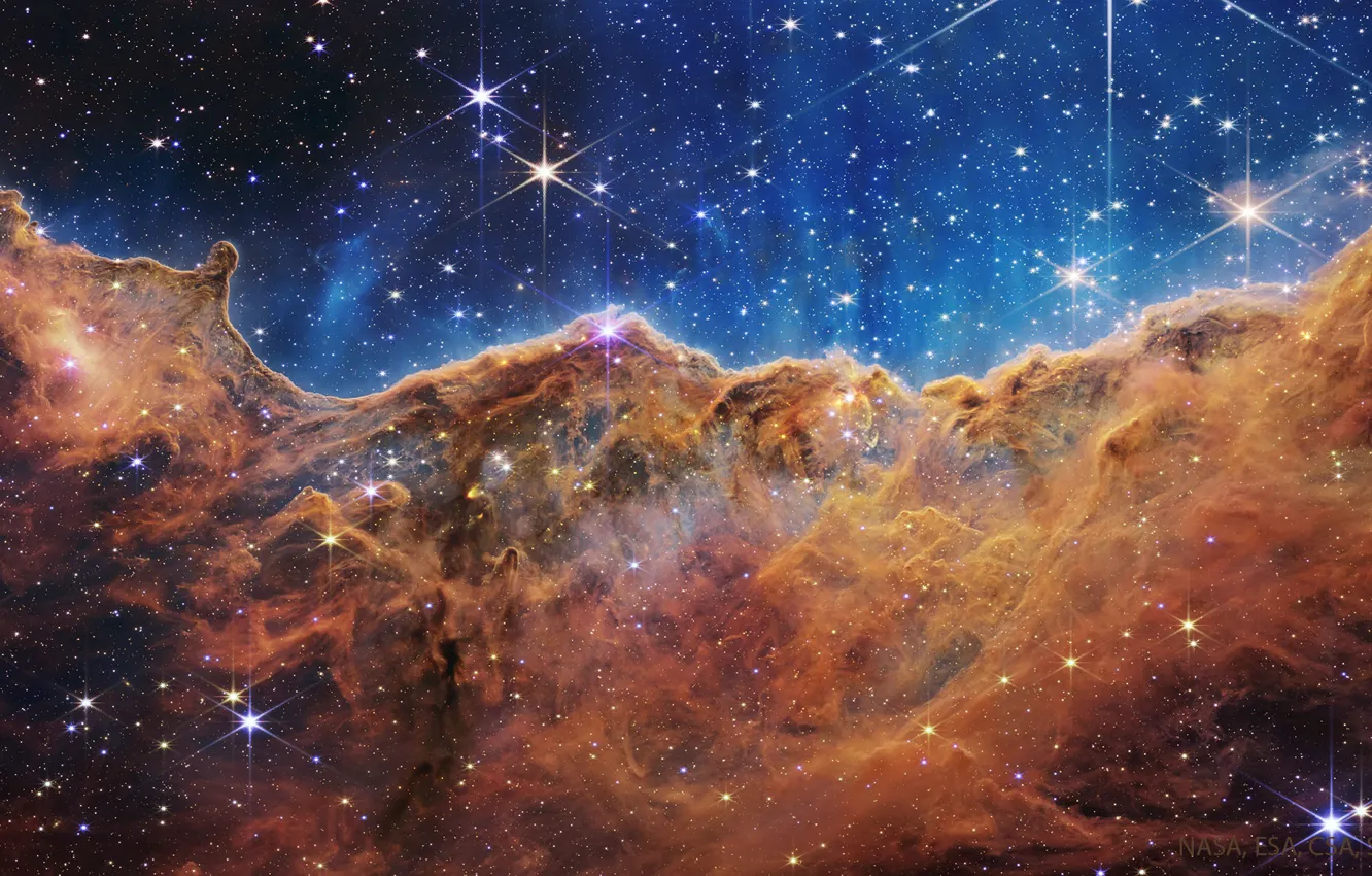Фото обои звезды, туманность, nebula, stars, NGC 3324