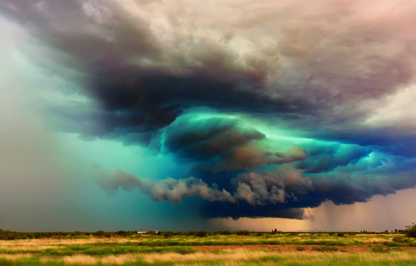Фото обои небо, тучи, шторм, Аризона, США