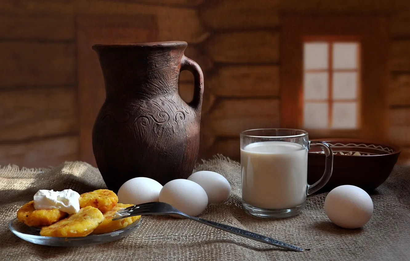 Фото обои еда, яйца, молоко, пища, натюрморт, композиция