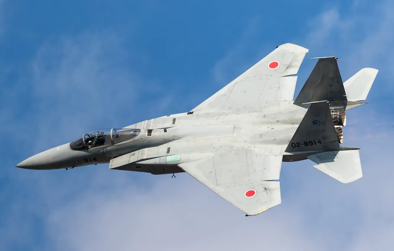 Фото обои Mitsubishi, ВВС Японии, F-15J