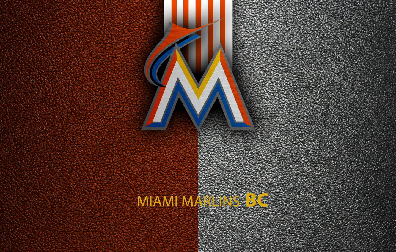Фото обои wallpaper, logo, Sport, baseball, Miami Marlins