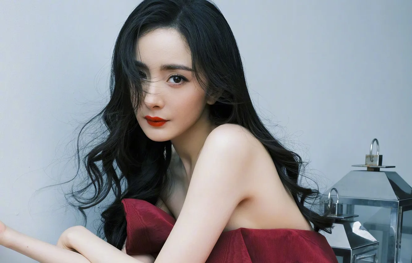 Фото обои взгляд, актриса, брюнетка, азиатка, милашка, beauty, asian, actress