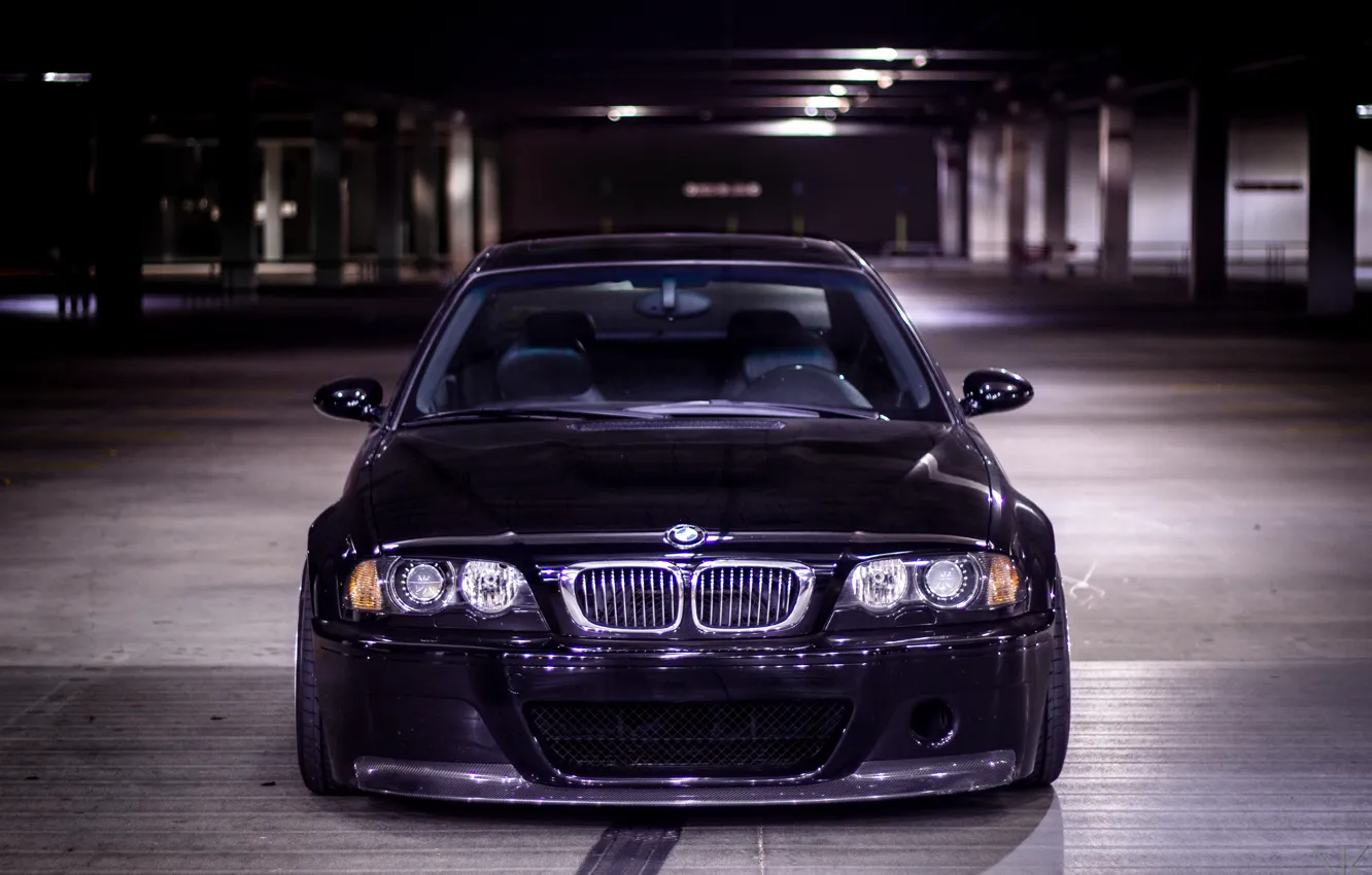 Фото обои BMW, E46, Parking, M3, Front view