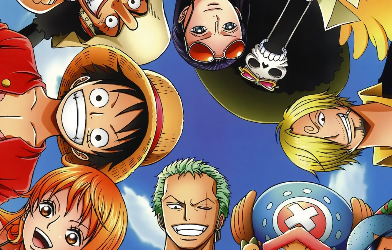 Фото обои skull, game, Chopper, One Piece, pirate, anime, brook, Robin