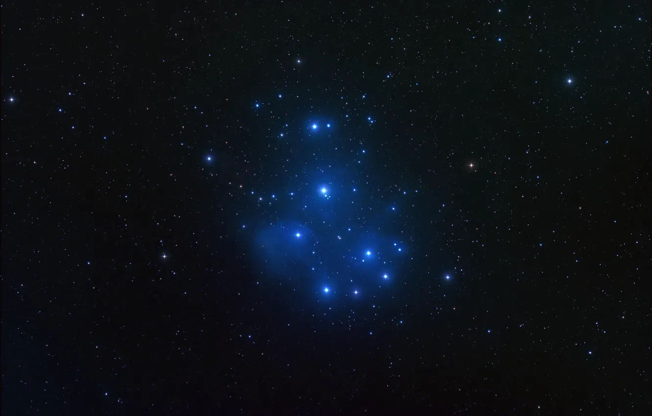 Фото обои космос, звезды, M45, Pleiades