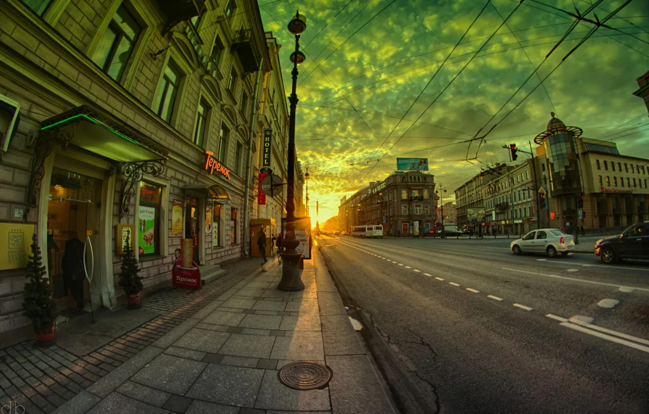 Фото обои улица, проспект, Russia, питер, санкт-петербург, St. Petersburg