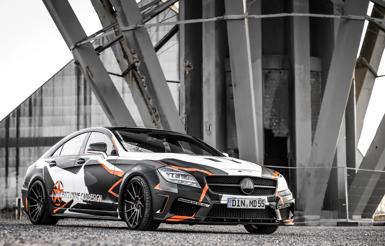 Фото обои Mercedes-Benz, tuning, CLS 500, M&ampamp;D Exclusive Cardesign, Black Edition Stealth